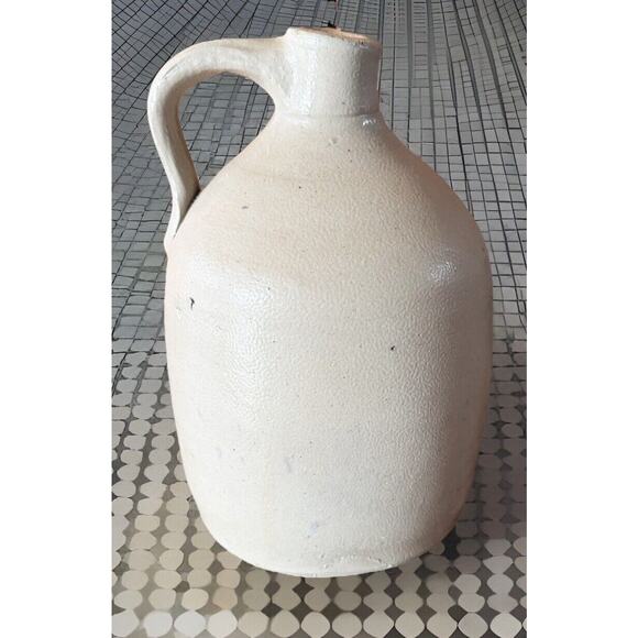 Antique Stoneware Salt Glazed Tobacco Spit Jug 11” - Picture 1 of 6